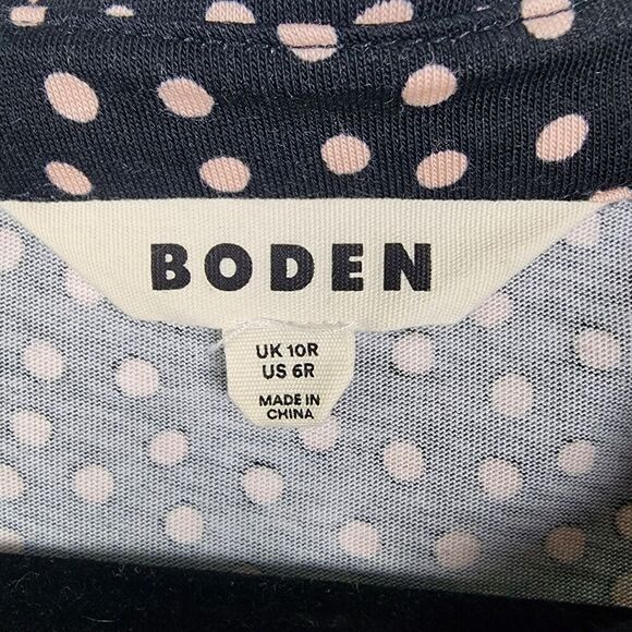 Boden Marcia Jersey Midi Shirt Dress Size 6 Nautical Modest Teacher Wedding - Picture 3 of 6